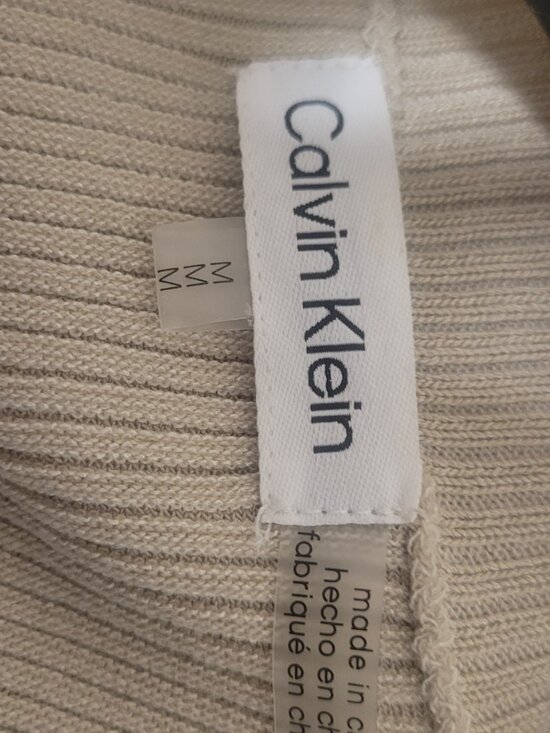 Calvin Klein Sweater Thank, Size M, Beige - Picture 4 of 4